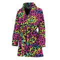 Trippy Psychedelic Leopard Print Women's Bathrobe