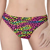 Trippy Psychedelic Leopard Print Women's Thong