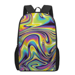 Trippy Rave Print 17 Inch Backpack