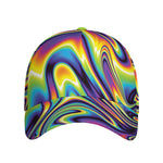 Trippy Rave Print Baseball Cap