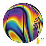 Trippy Rave Print Basketball