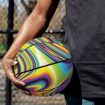 Trippy Rave Print Basketball