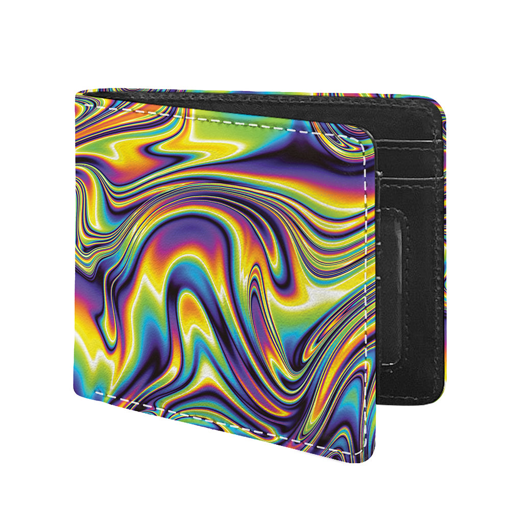 Trippy Rave Print Bifold Wallet