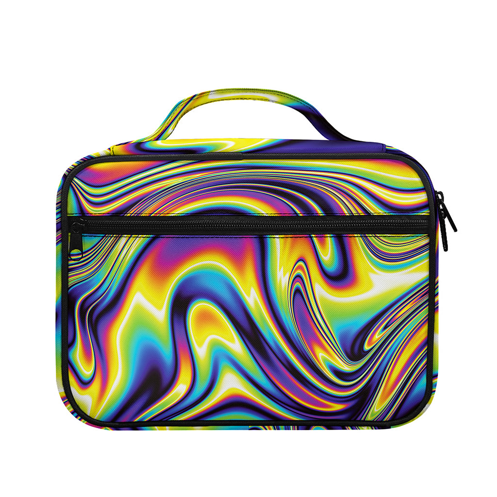Trippy Rave Print Briefcase Bible Bag