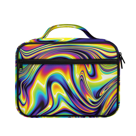 Trippy Rave Print Briefcase Bible Bag