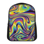 Trippy Rave Print Casual Backpack
