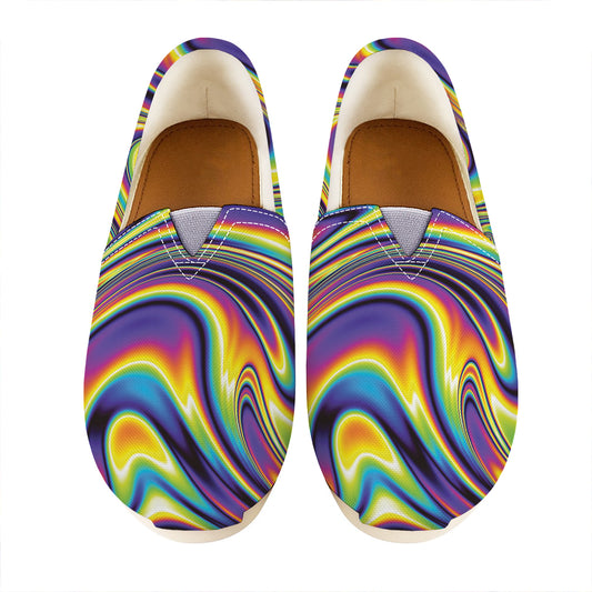 Trippy Rave Print Casual Shoes