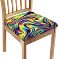Trippy Rave Print Chair Cushion Cover
