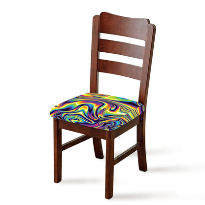 Trippy Rave Print Chair Cushion Cover