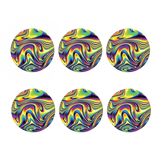 Trippy Rave Print Coaster Set