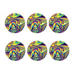 Trippy Rave Print Coaster Set