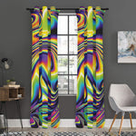 Trippy Rave Print Curtain