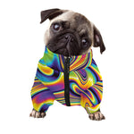Trippy Rave Print Dog Zip Up Jacket