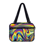Trippy Rave Print Double Strap Bible Bag