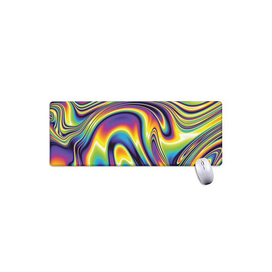 Trippy Rave Print Extended Mouse Pad