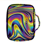Trippy Rave Print Front Pocket Bible Bag