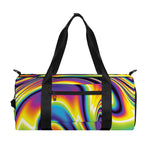 Trippy Rave Print Gym Bag
