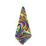 Trippy Rave Print Hand Towel