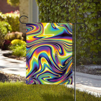 Trippy Rave Print House Flag