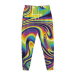 Trippy Rave Print Jogger Pants
