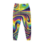 Trippy Rave Print Jogger Pants