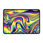 Trippy Rave Print Kitchen Mat