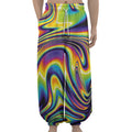 Trippy Rave Print Lantern Pants