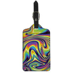 Trippy Rave Print Luggage Tag