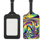 Trippy Rave Print Luggage Tag