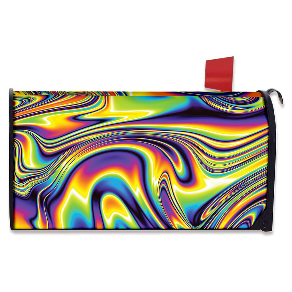Trippy Rave Print Mailbox Cover