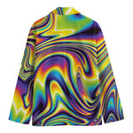 Trippy Rave Print Men's Blazer