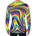 Trippy Rave Print Men's Long Sleeve T-Shirt