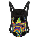 Trippy Rave Print Pet Carrier Backpack