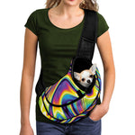 Trippy Rave Print Pet Sling Carrier
