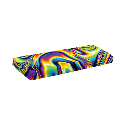 Trippy Rave Print Piano Keyboard Cover