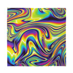Trippy Rave Print Silk Bandana
