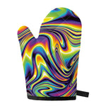 Trippy Rave Print Single Oven Mitt