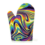 Trippy Rave Print Single Oven Mitt