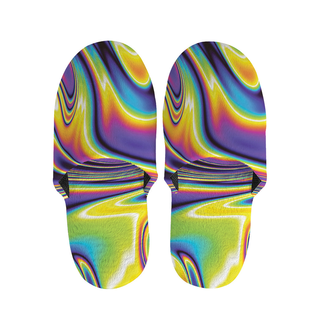 Trippy Rave Print Slippers
