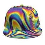 Trippy Rave Print Snapback Cap