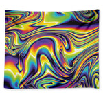 Trippy Rave Print Tapestry