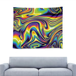 Trippy Rave Print Tapestry