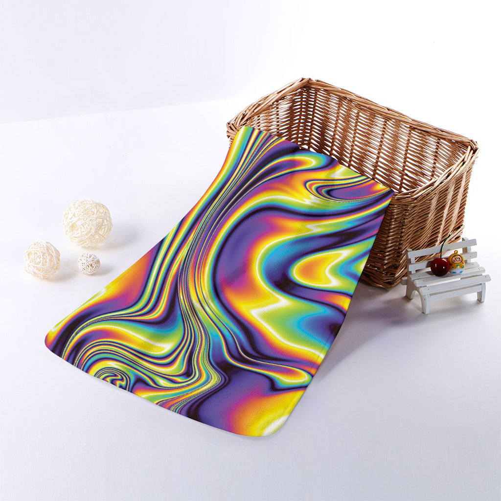 Trippy Rave Print Towel