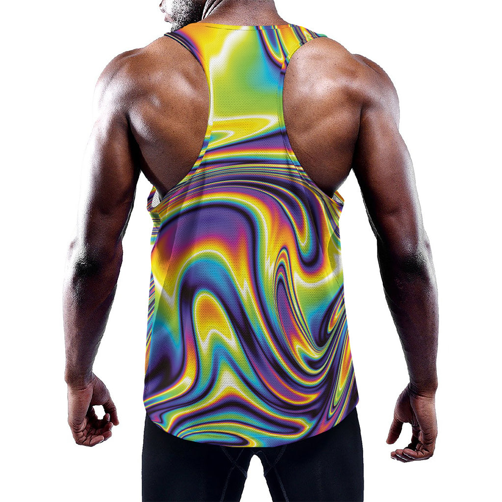 Trippy Rave Print Training Tank Top