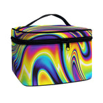 Trippy Rave Print Travel Makeup Bag