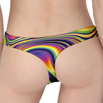 Trippy Rave Print Women's Thong