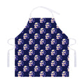 Trippy Skull Pattern Print Adjustable Apron