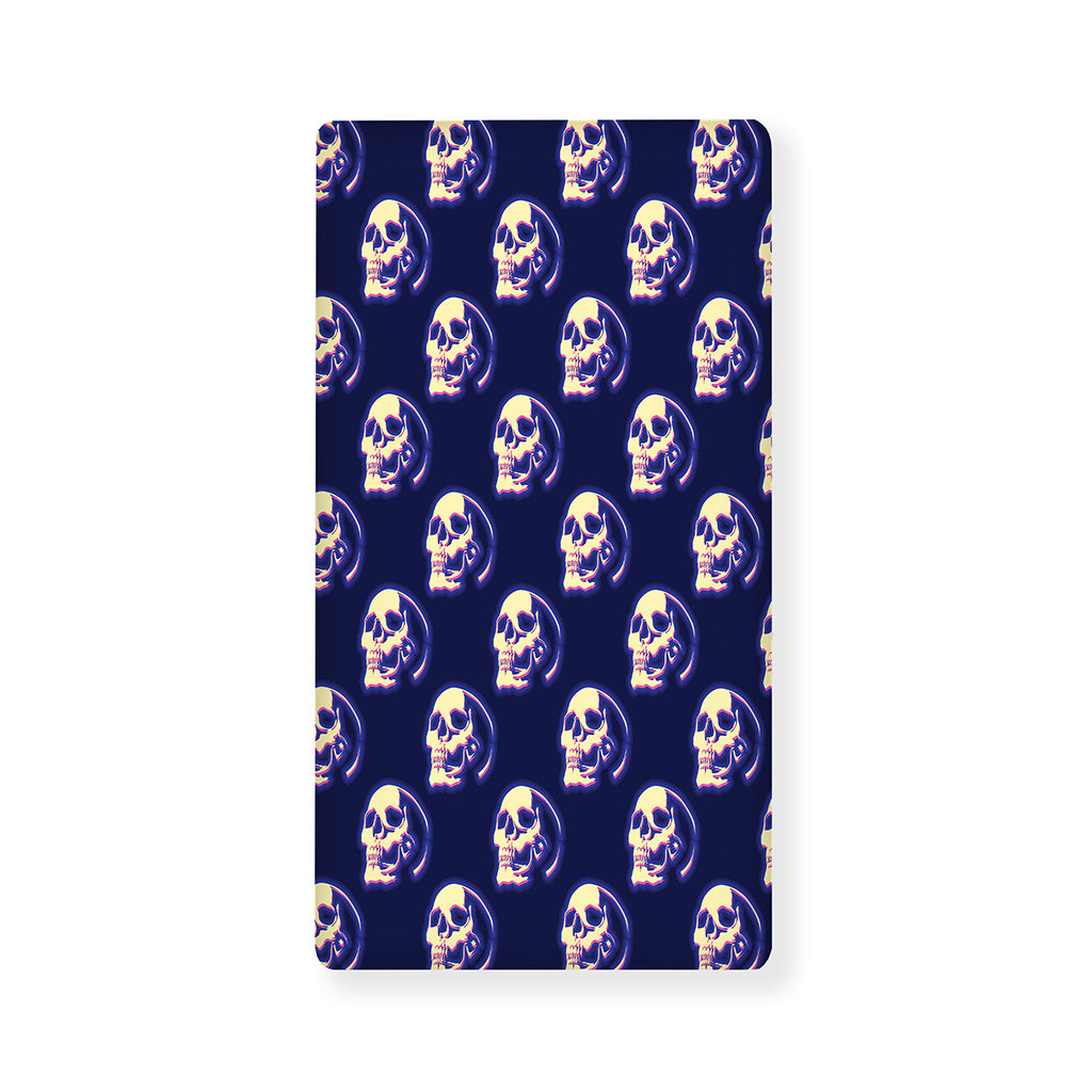 Trippy Skull Pattern Print Baby Crib Sheet