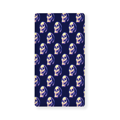 Trippy Skull Pattern Print Baby Crib Sheet