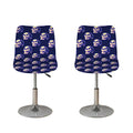 Trippy Skull Pattern Print Bar Stool Covers